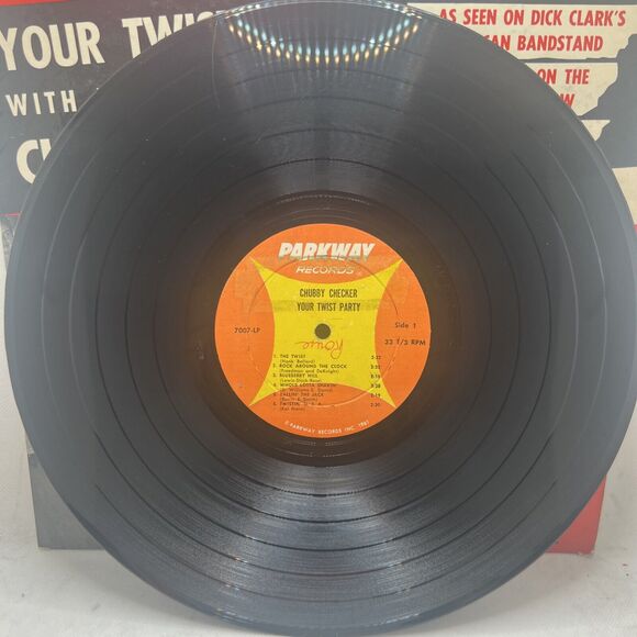 Chubby Checker – Your Twist Party - 1961 Parkway Mono Vinyl LP VG+ So Cool! - Picture 8 of 8